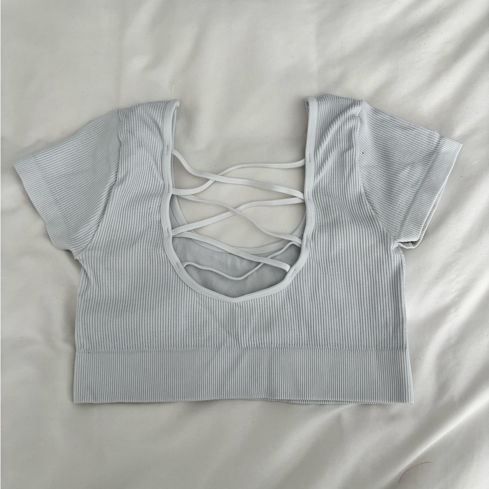Aerie Ribbed Crop Top - Picture 2 of 3